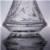 Image 2 : 2pc Elegant Cut Crystal Decanter with Faceted Stopper