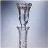 Image 3 : 2pc Elegant Cut Crystal Decanter with Faceted Stopper