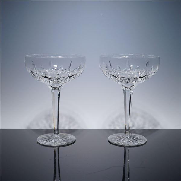 Pair of Waterford Crystal Margarita Glasses, Lismore