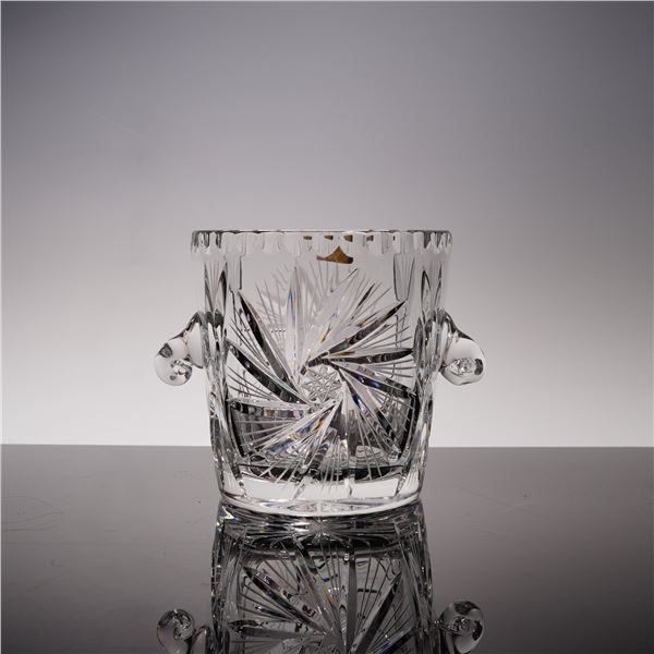 Violetta Starburst Cut Crystal Ice Bucket