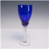 Image 3 : 11pc Cobalt Blue Crystal Wine Glasses with Twisted Stems