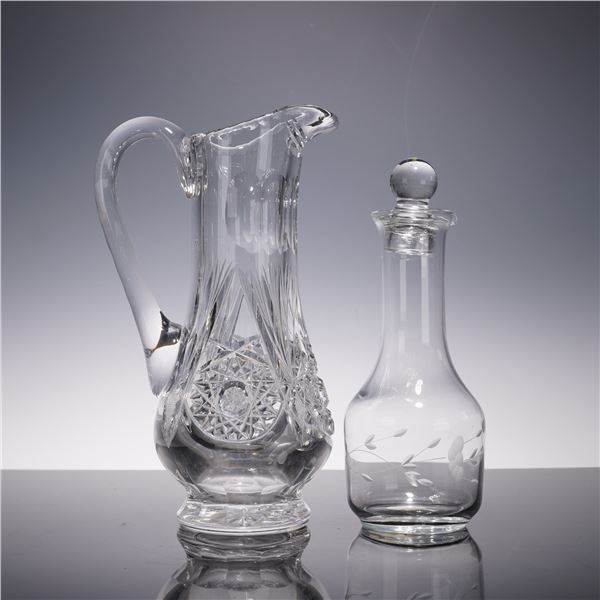 2pc Princess House Crystal Cruets