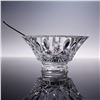 Image 4 : 3pc Waterford Cut Crystal Condiment Set with Silverplate Spoon