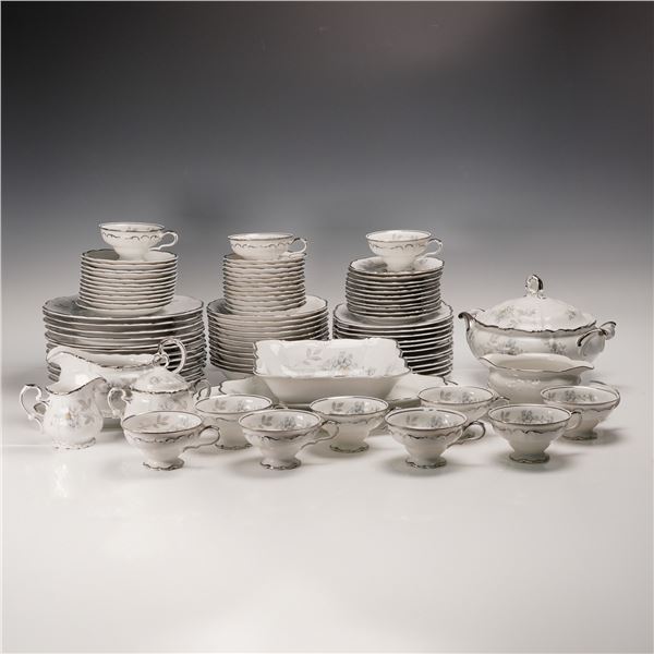 92pc Edelstein Porcelain Dinnerware Set, Riviera