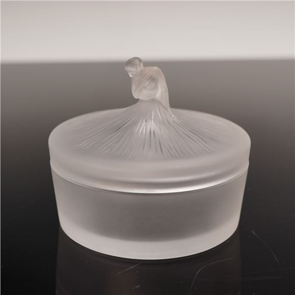 Lalique Crystal Ballerina Powder Box