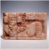 Image 2 : 2pc Mexican Onyx Carved Ashtray & Lidded Box Set