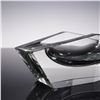 Image 5 : 3pc Mid Century Modern Crystal Ashtray Set