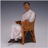 Image 5 : Chinese WuCai Pottery Lu Xun Seated Teacher Statue