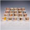 Image 1 : 20pc Franklin Porcelain, The Antique Miniature Shaving Mug Collection