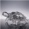 Image 2 : 2pc Crystal Handled Bowl and Tortoise Figurine