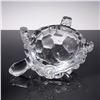 Image 4 : 2pc Crystal Handled Bowl and Tortoise Figurine