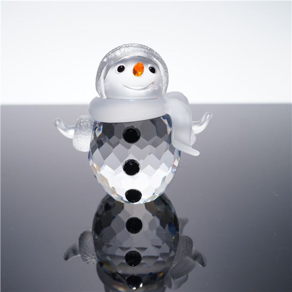 Swarovski Crystal Snowman Figurine by Edith Mair