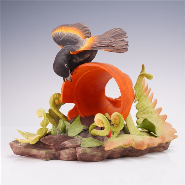 Boehm Limited Edition Porcelain Bird Sculpture, American Redstart 40138