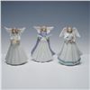 Image 1 : 3pc Set of Lladro Tree Toppers, Angelic Melody, Cymbalist, 90s Blue