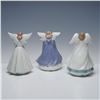 Image 2 : 3pc Set of Lladro Tree Toppers, Angelic Melody, Cymbalist, 90s Blue