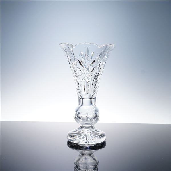 Waterford Crystal Flower Vase Clare Cut Pattern