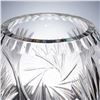 Image 4 : Cut Crystal Vase with Swirling Fan Motif
