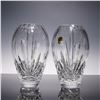 Image 1 : Pair of Hand Cut Lead Crystal Vases
