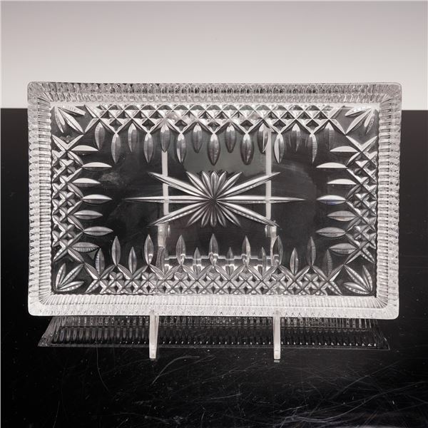 Waterford Lismore Cut Crystal Rectangular Tray