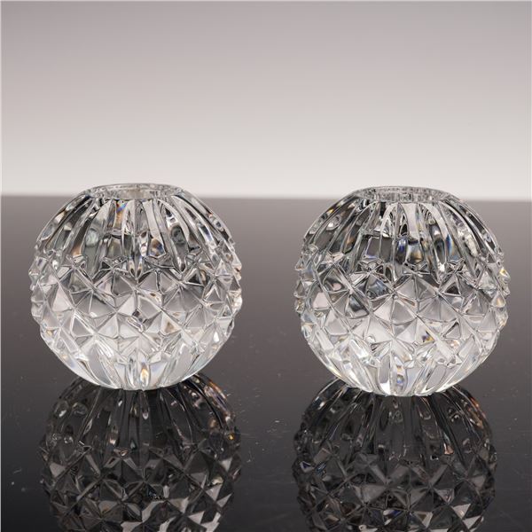 Pair of Waterford Crystal Votive Candle Holders