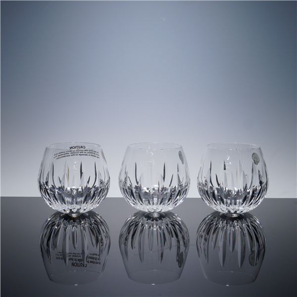 3pc Waterford Crystal Votive Candle Holders