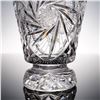 Image 3 : Bohemian Crystal Decanter w/Stopper, Radiating Pinwheel & Crosshatch Motifs