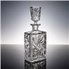 Image 2 : Brilliant Cut Crystal Whiskey Decanter with Square Stopper & Radiant Panel