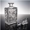 Image 3 : Brilliant Cut Crystal Whiskey Decanter with Square Stopper & Radiant Panel