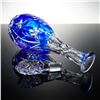 Image 5 : Cut to Clear Cobalt Crystal Decanter with Stopper