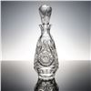 Image 1 : Starburst Elegance: Deep-Cut Crystal Decanter with Prism Stopper
