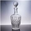Image 1 : 2pc Brilliant Cut Crystal Decanter with Faceted Stopper