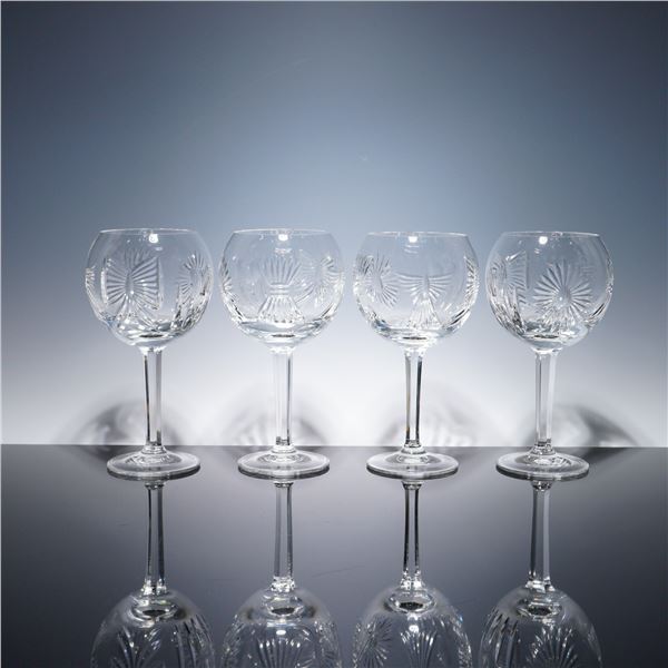 4pc Waterford Crystal Millennium Series Water Goblets