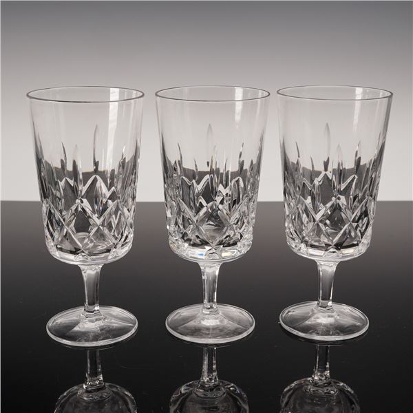 3pc Gorham Crystal King Edward Iced Tea Glasses