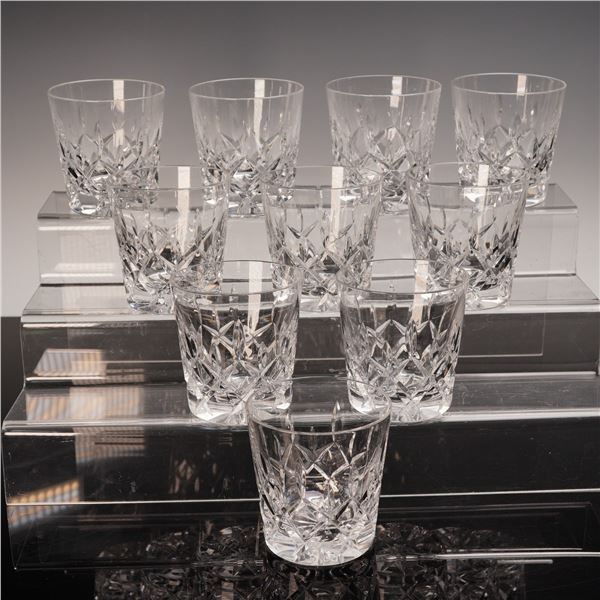 10pc Gorham Crystal King Edward Old Fashioned Glasses