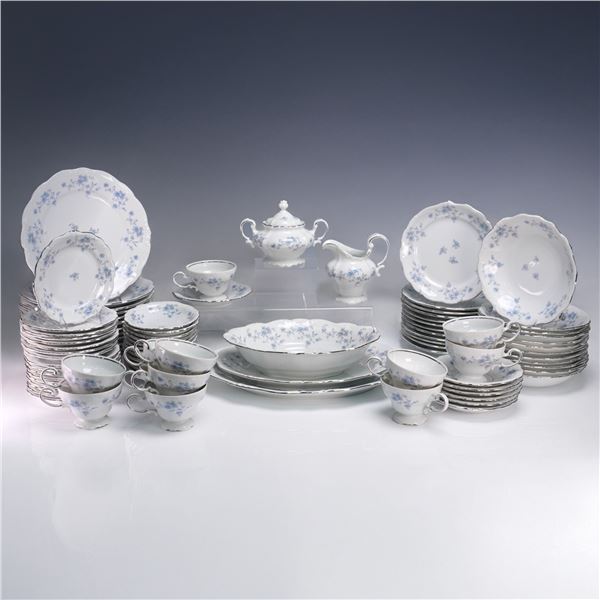 89pc Johann Haviland Blue Garland China Set