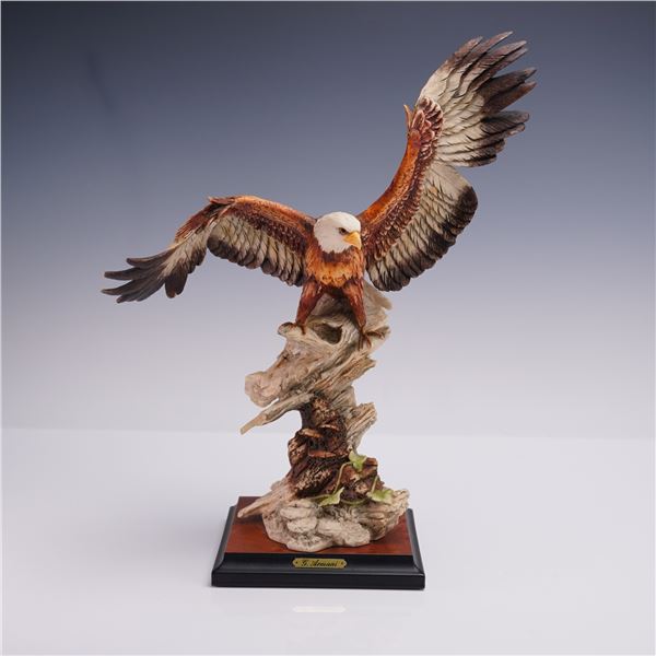 Giuseppe Armani Eagle Figurine Florence Sculpture on Base