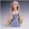 Image 1 : Ispanky Porcelain Bust Lady with Wimple in Blue Gown