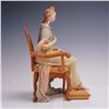 Image 2 : Laszlo Ispanky Porcelain Figurine Seated Queen with Rose