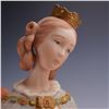 Image 5 : Laszlo Ispanky Porcelain Figurine Seated Queen with Rose