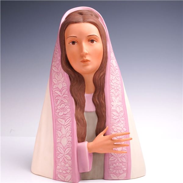 Laszlo Ispansky Porcelain Bisque Bust, Rebekah, Signed