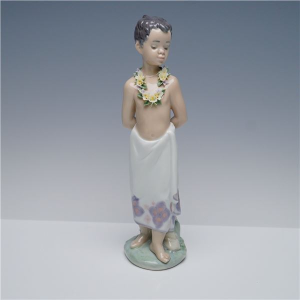 Lladro Figurine, Polynesian Boyhood 1006190