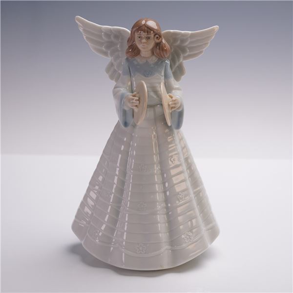 Lladro Porcelain Figurine, Angelic Cymbalist 1005876