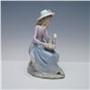 Image 4 : Lladro Porcelain Figurine, Goose Trying to Eat 1005034 with Base