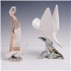 Image 2 : 2pc Lladro Figurines Girl with Geese and Turtle Dove