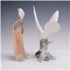 Image 3 : 2pc Lladro Figurines Girl with Geese and Turtle Dove