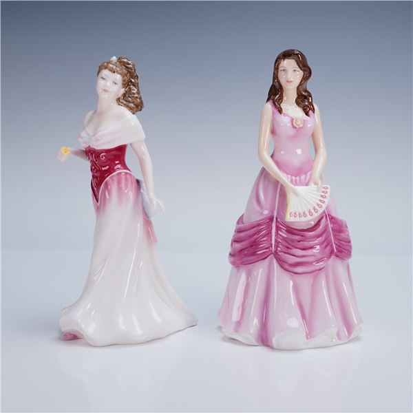 2pc Royal Doulton Figurines, Grace HN4906 and For You HN3863