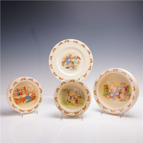 4pc Royal Doulton Bunnykins Nursery Dish Set