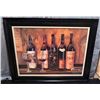 Image 1 : Framed Wine Art