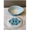 Image 2 : Vintage Pyrex Horizon Blue Dish