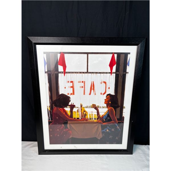 Framed Cafe Poster Print
